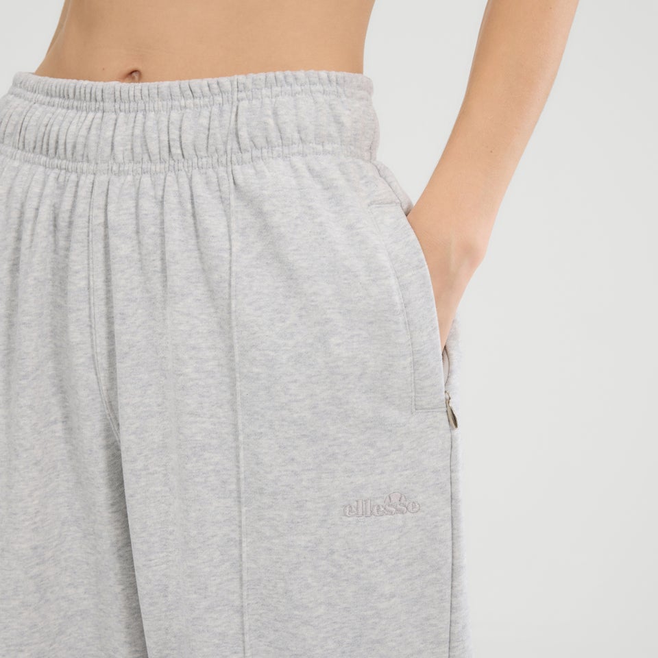 Jogginghose Casoli mit weitem Bein für Damen Hellgrau Meliert