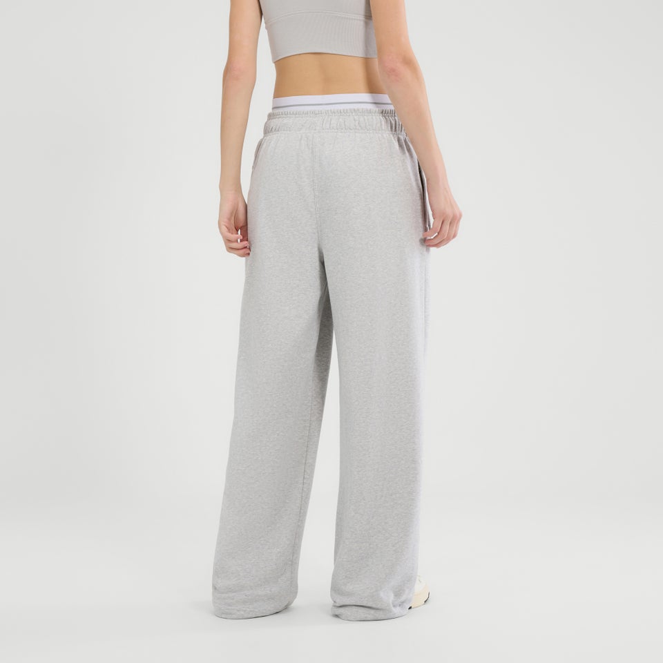 Jogginghose Casoli mit weitem Bein für Damen Hellgrau Meliert