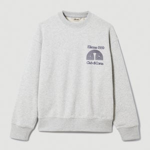 ELLESSE CLUB DI CORSA SWEATSHIRT AM LIGHT GREY M - L