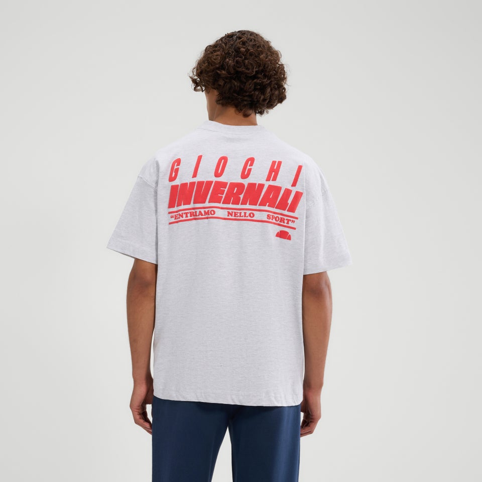 T-Shirt Entriamo für Herren Hellgrau Meliert