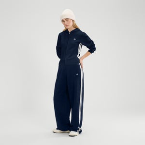 Strick-Kapuzenpulli Laneisa für Damen Marineblau