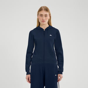 Strick-Kapuzenpulli Laneisa für Damen Marineblau