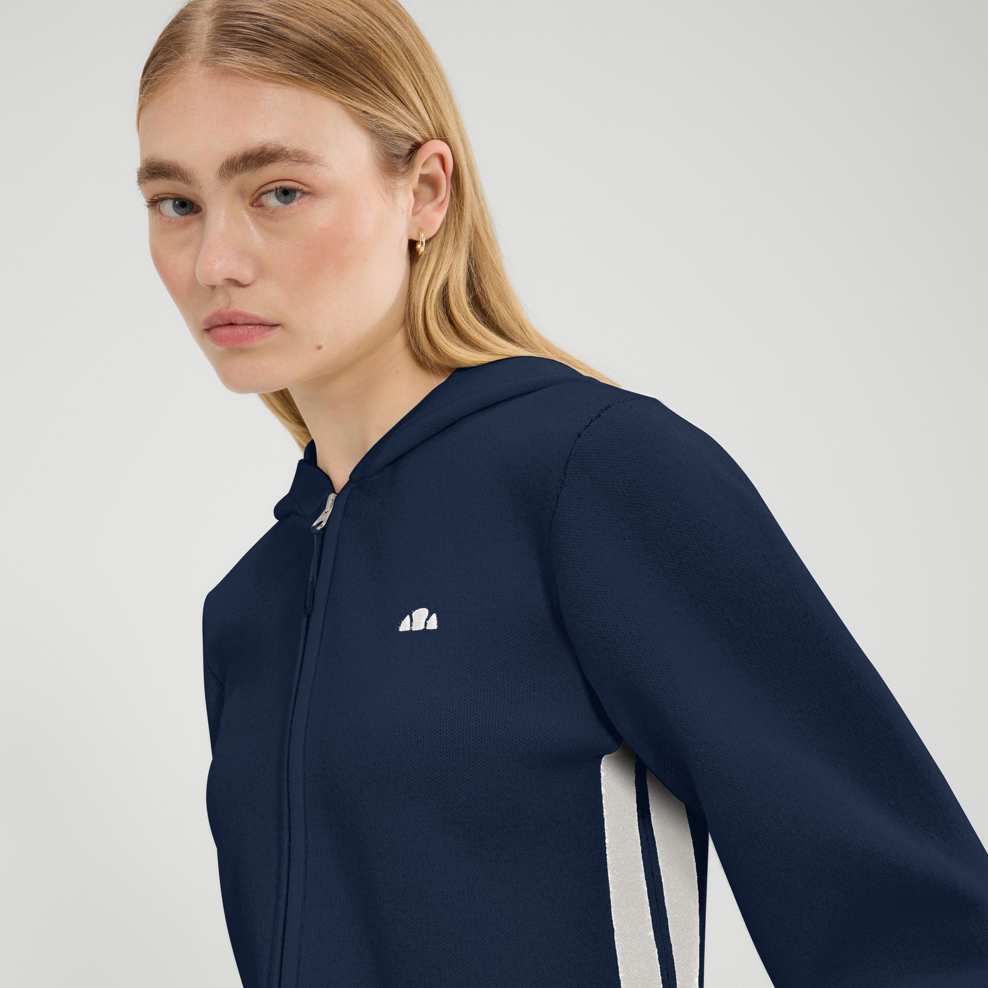 Women's Laneisa Knitted Hoodie Navy | ellesse UK