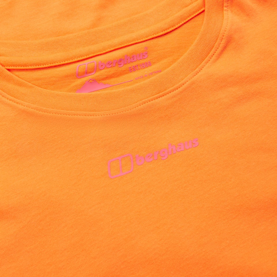 Women's Grappled Short Sleeve Tee - Orange
