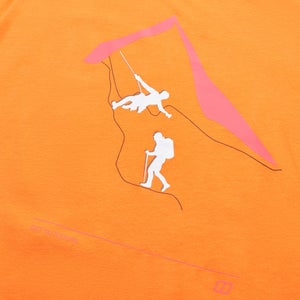 Women's Grappled Short Sleeve Tee - Orange