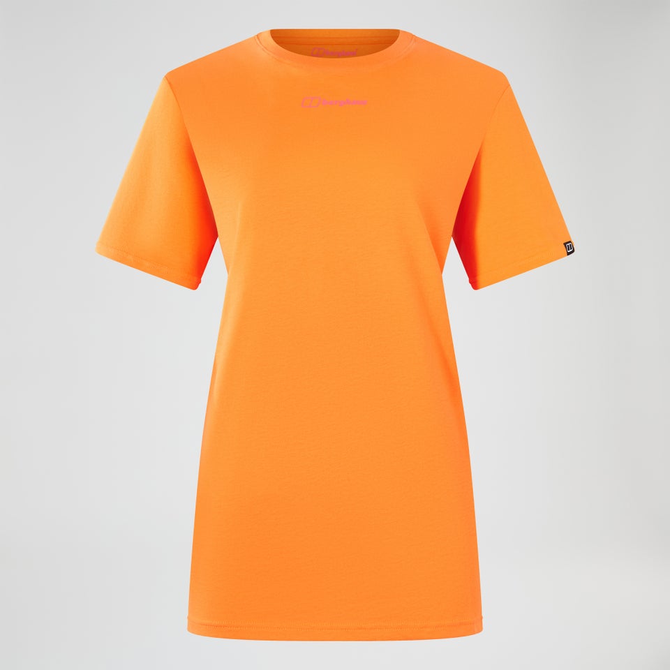 Women's Grappled Short Sleeve Tee - Orange