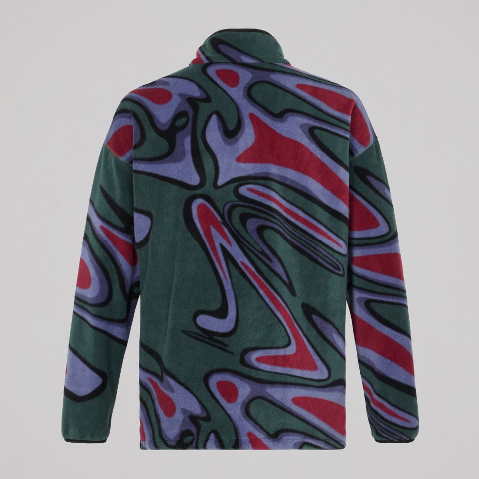 Adult Unisex Ireland Retro Fleece Green/Purple