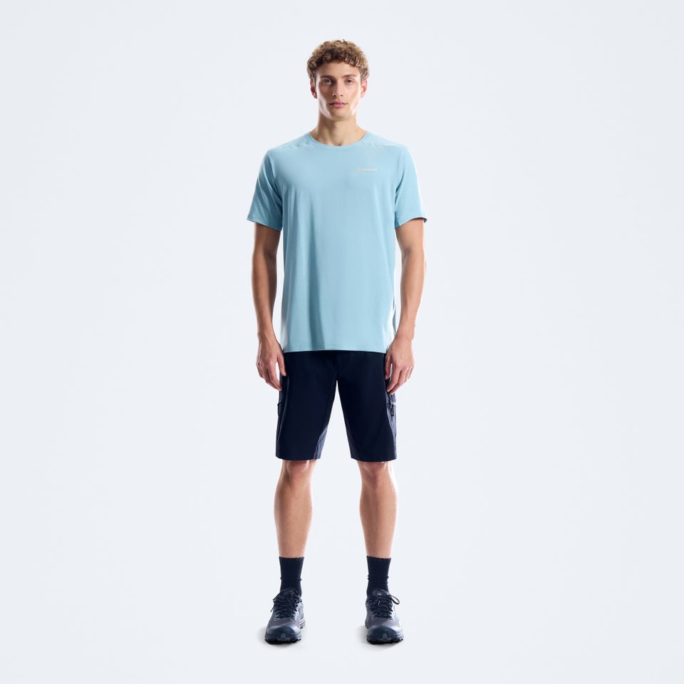 Men's Berghaus Delta Short Sleeve Tech Tee - Blue