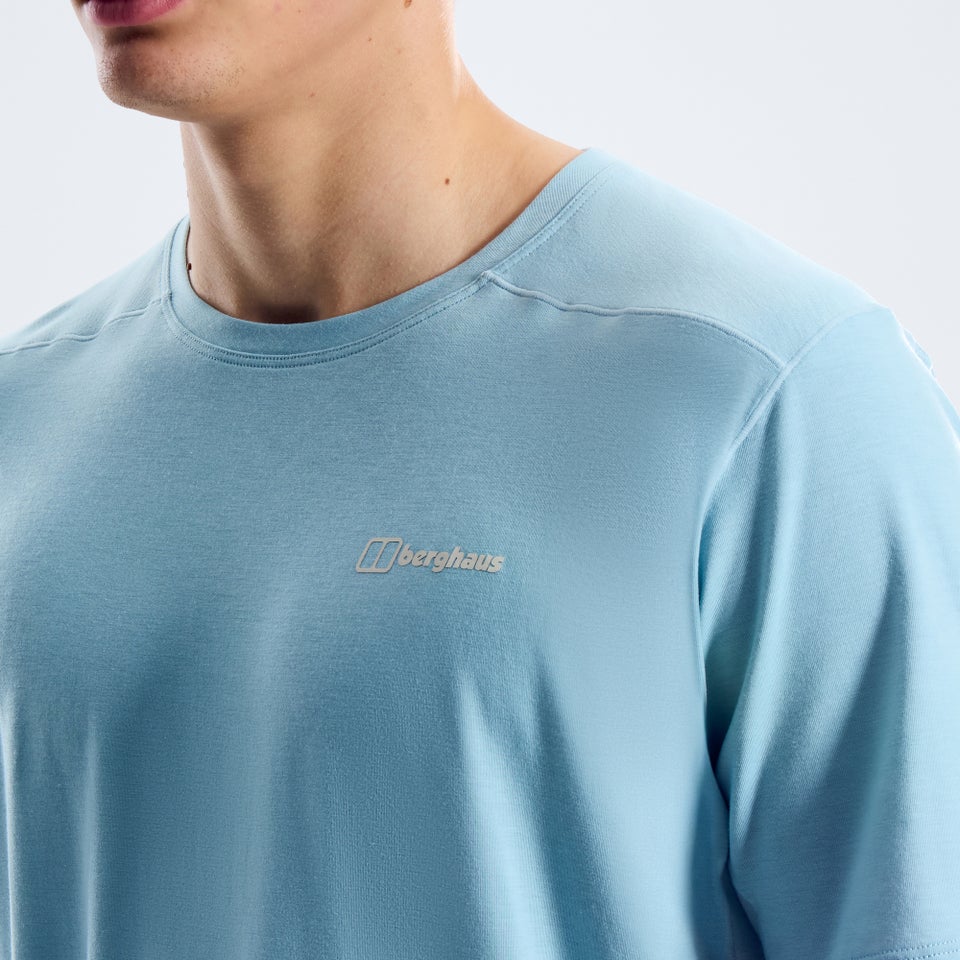 Berghaus Delta Kurzarm-Shirt für Herren - Hellblau