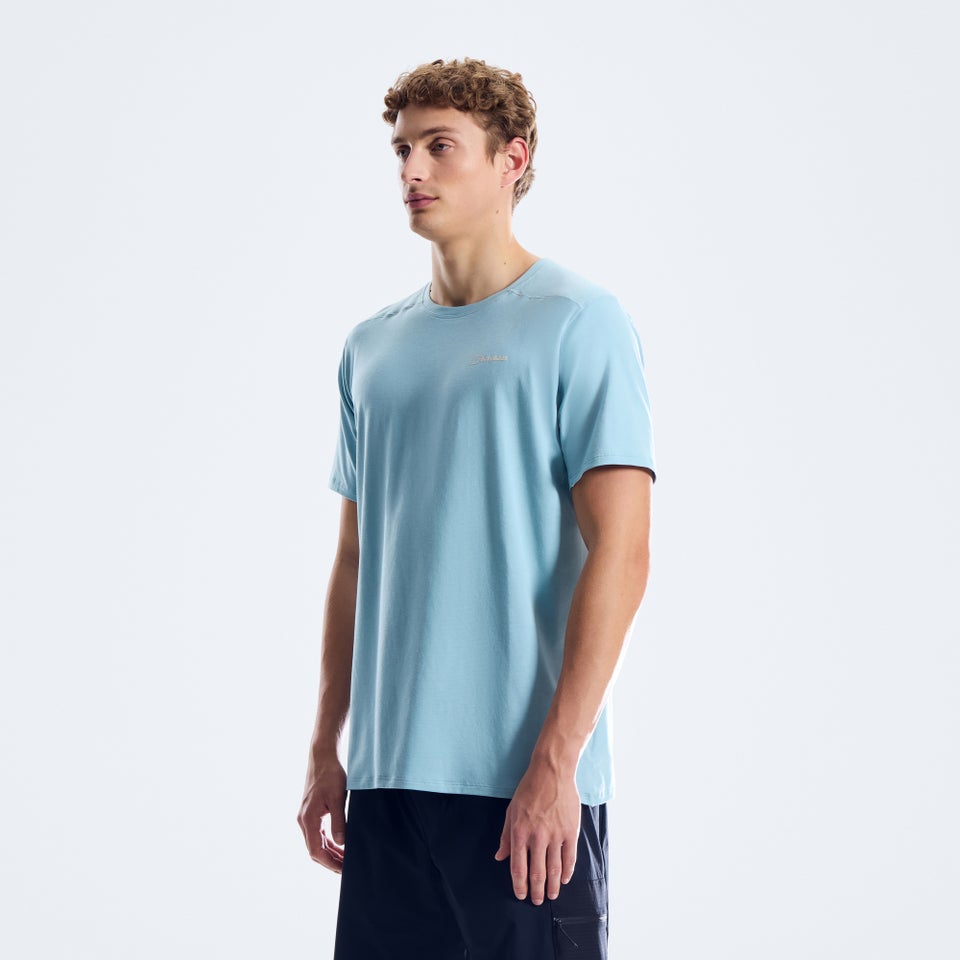 Berghaus Delta Kurzarm-Shirt für Herren - Hellblau