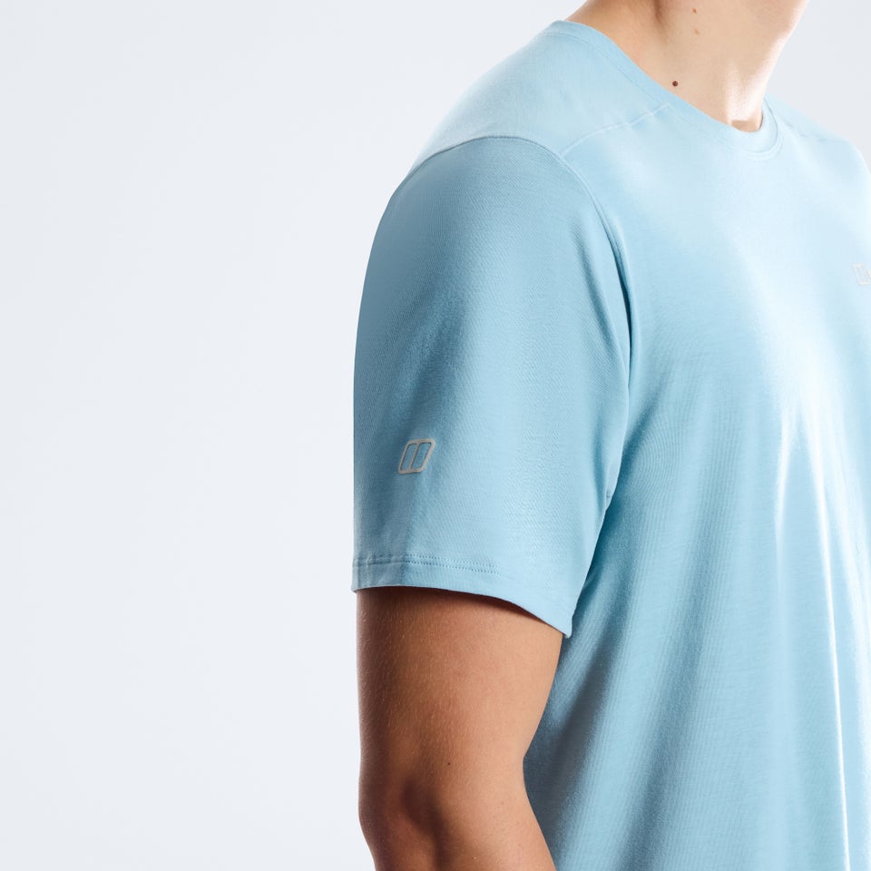 Berghaus Delta Kurzarm-Shirt für Herren - Hellblau