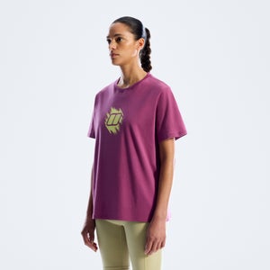 Women's Sketched Blocks Essential Tee - Purple