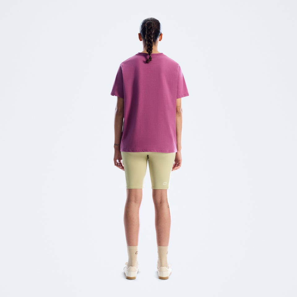 Women's Sketched Blocks Essential Tee - Purple