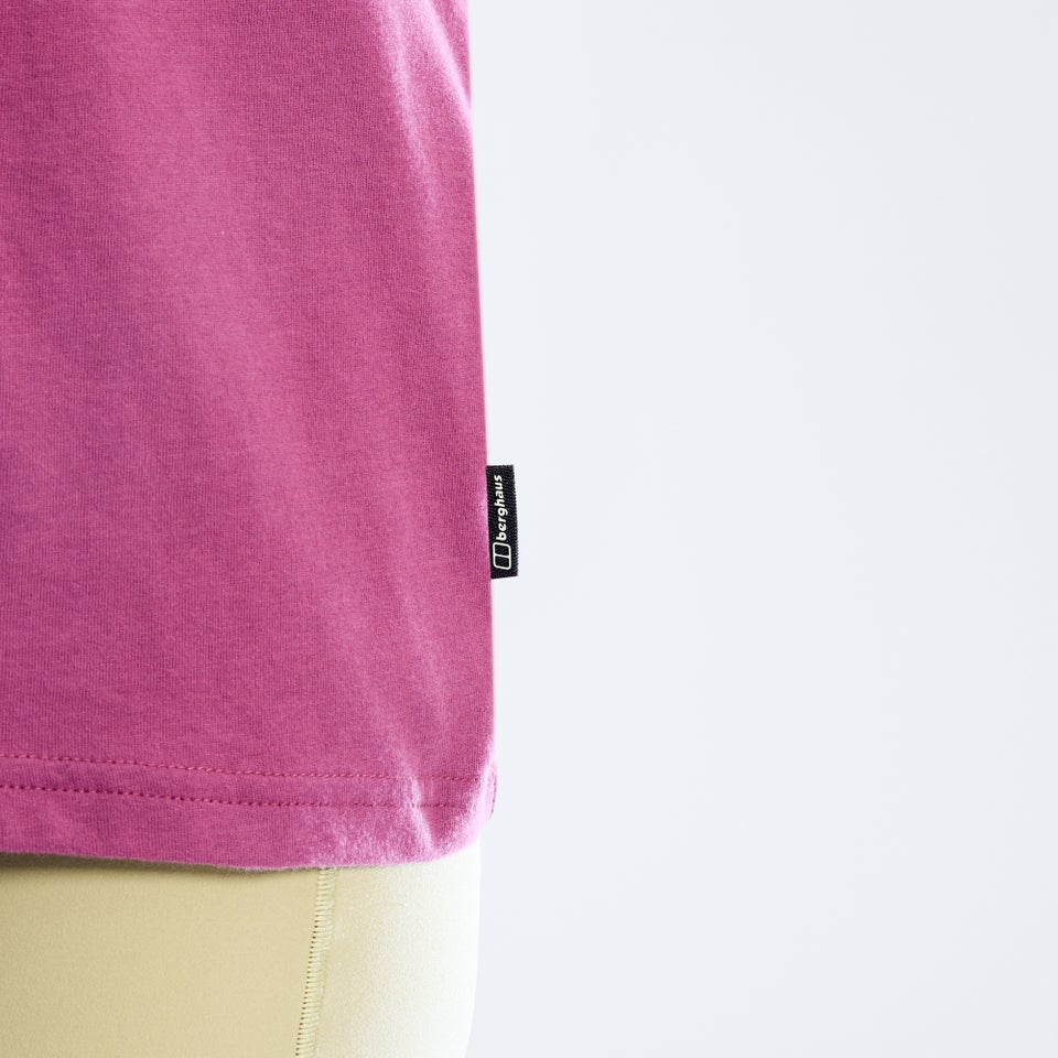 Women's Sketched Blocks Essential Tee - Purple