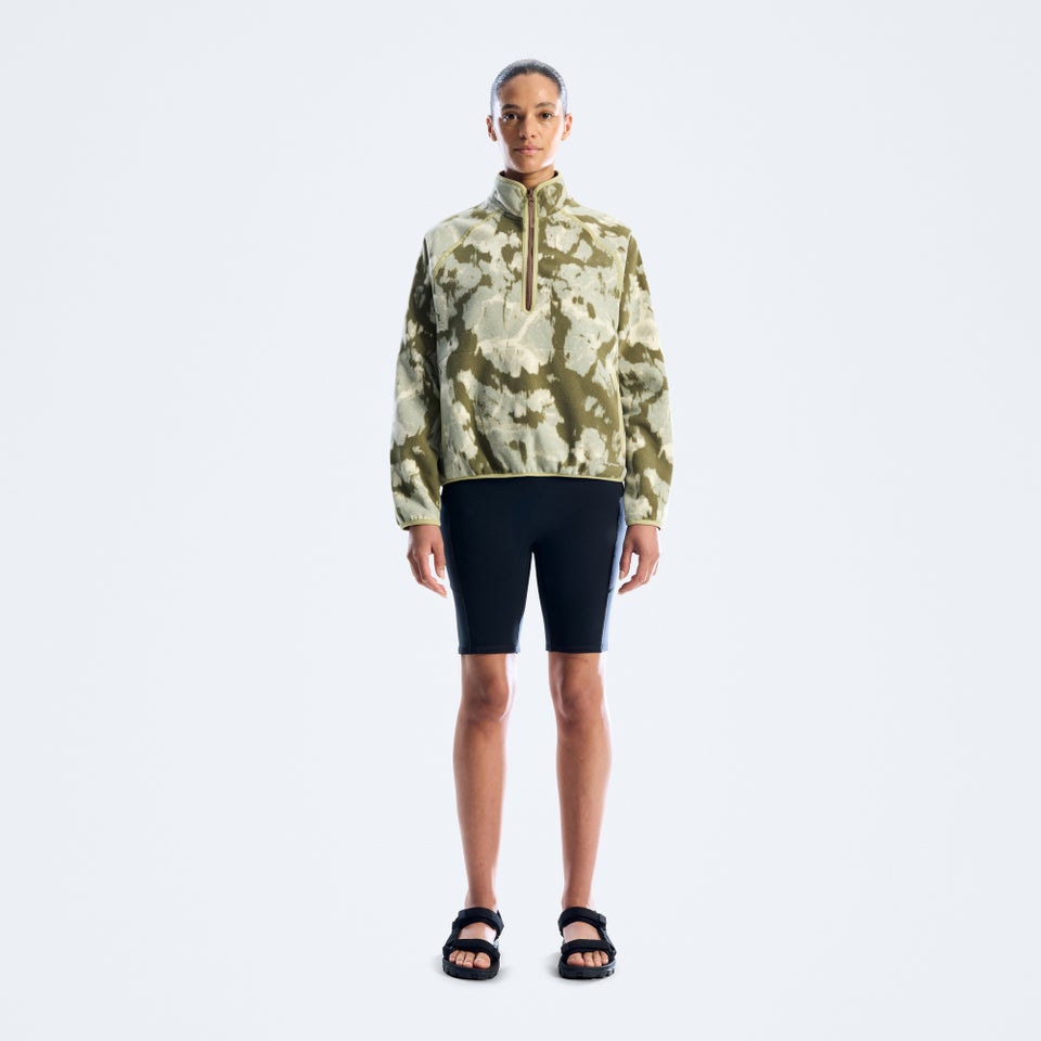 Bamburgh Half-Zip Fleece für Damen - Hellgrün