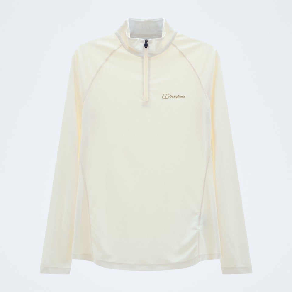 Women's 24/7 Half Zip Long Sleeve Tech Tee - Grey