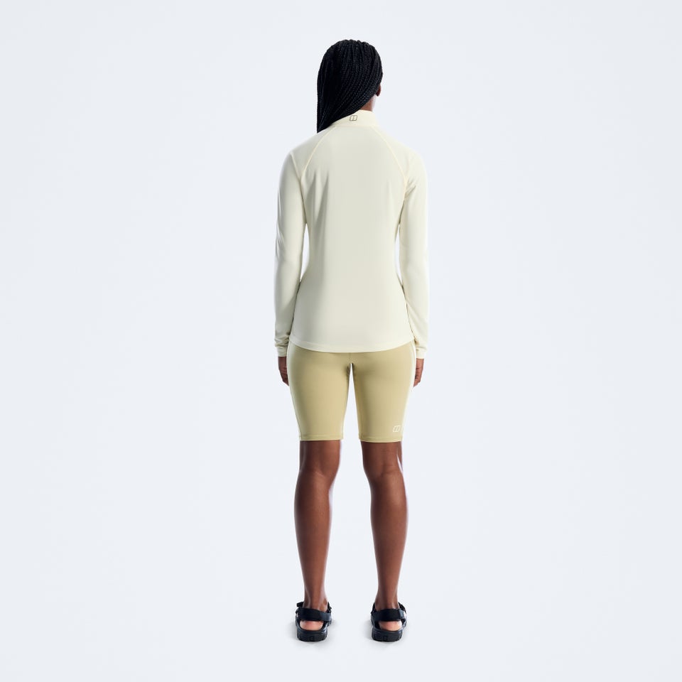 Women's 24/7 Half Zip Long Sleeve Tech Tee - Grey