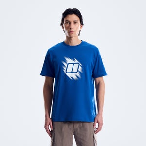 Men's Sketched Blocks Essential Tee - Blue