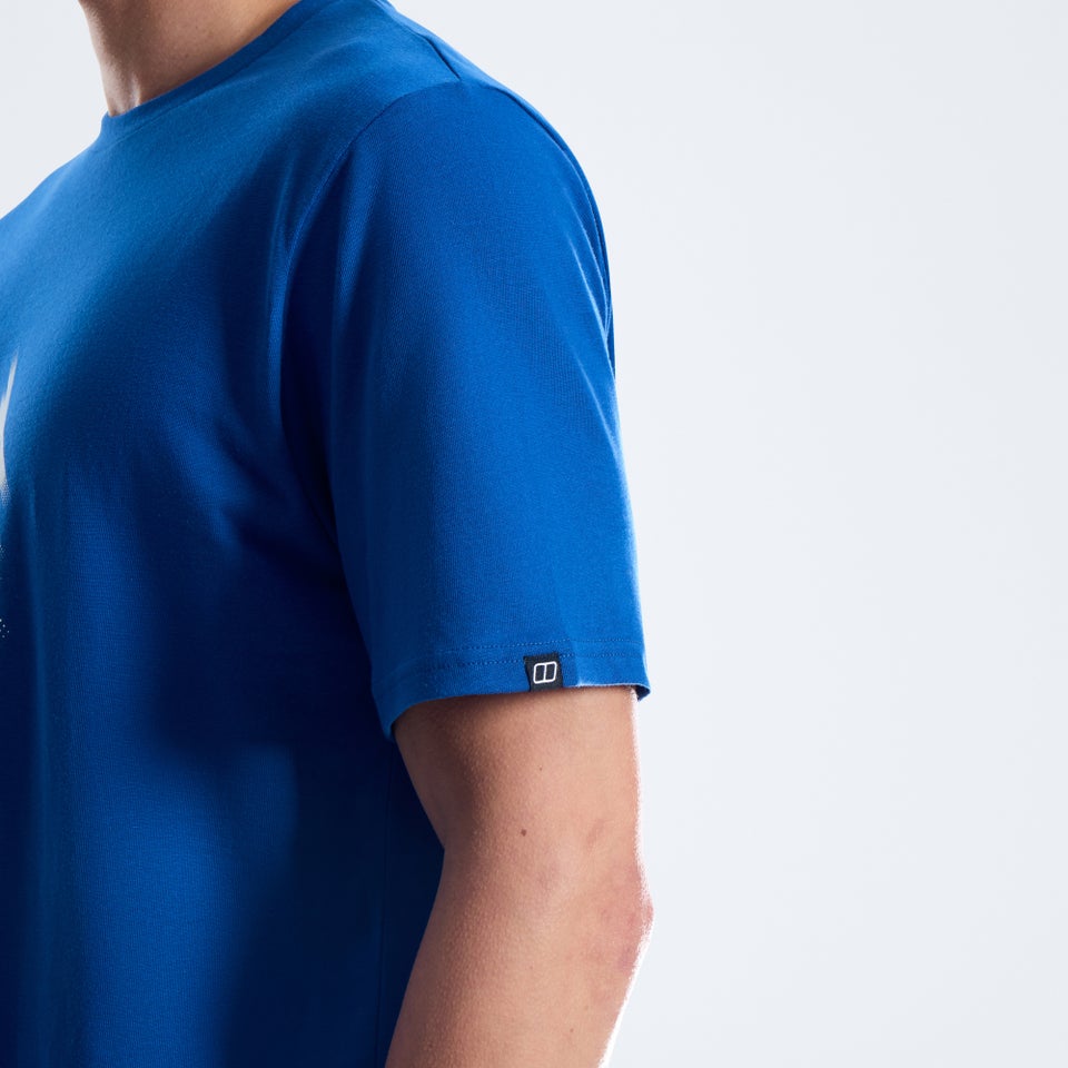 Men's Sketched Blocks Essential Tee - Blue