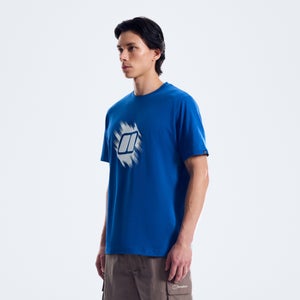 Men's Sketched Blocks Essential Tee - Blue