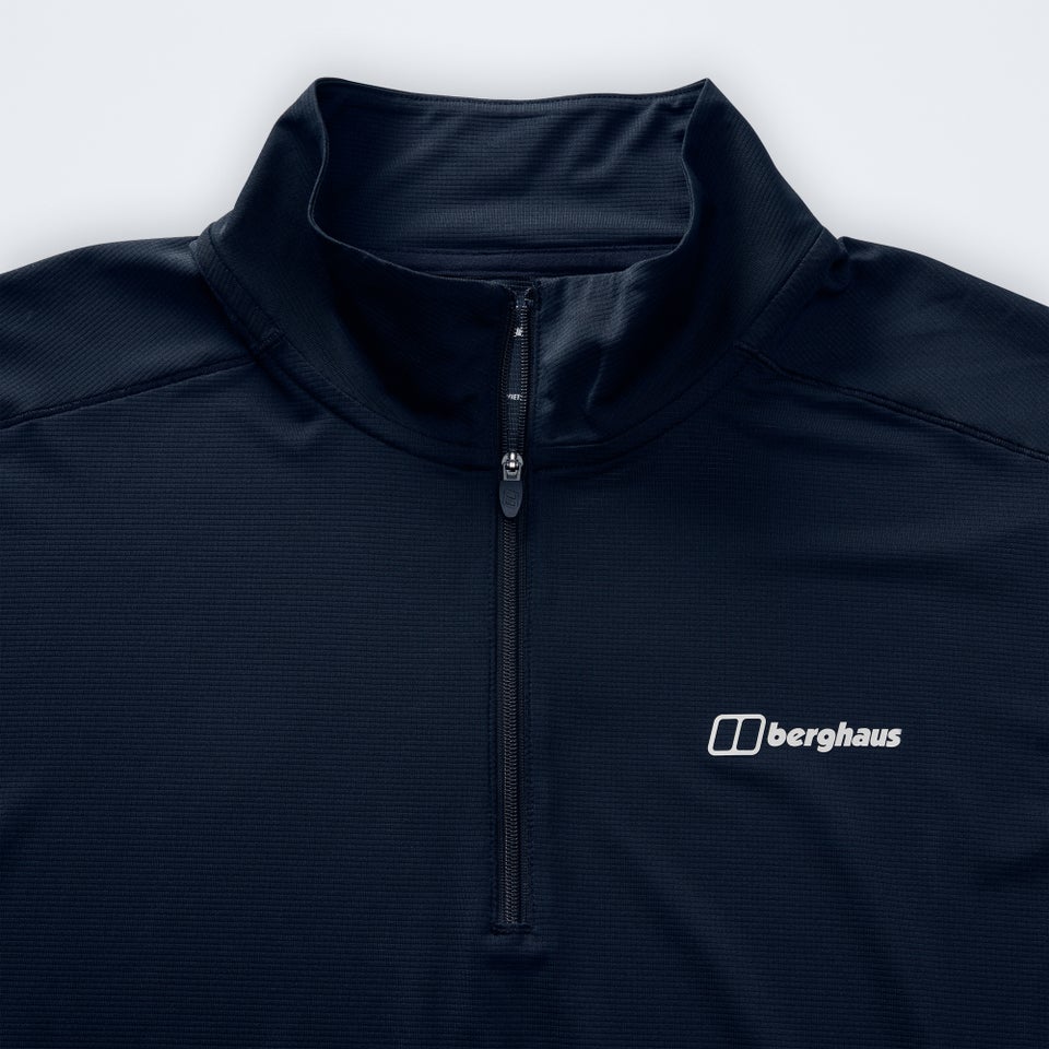 Men's Bowburn Half Zip Tech Tee - Black