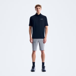 Men's Bowburn Half Zip Tech Tee - Black