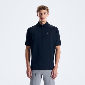 Men's Bowburn Half Zip Tech Tee - Black