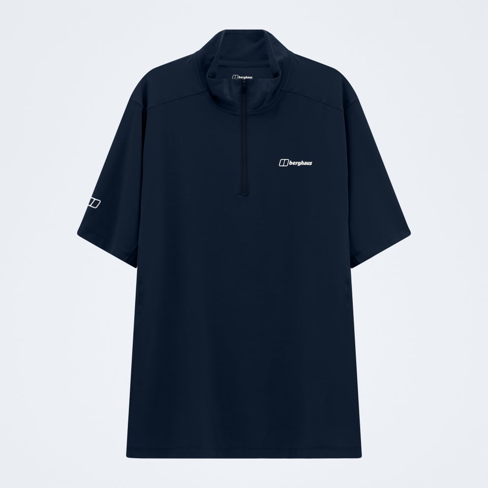 Men's Bowburn Half Zip Tech Tee - Black