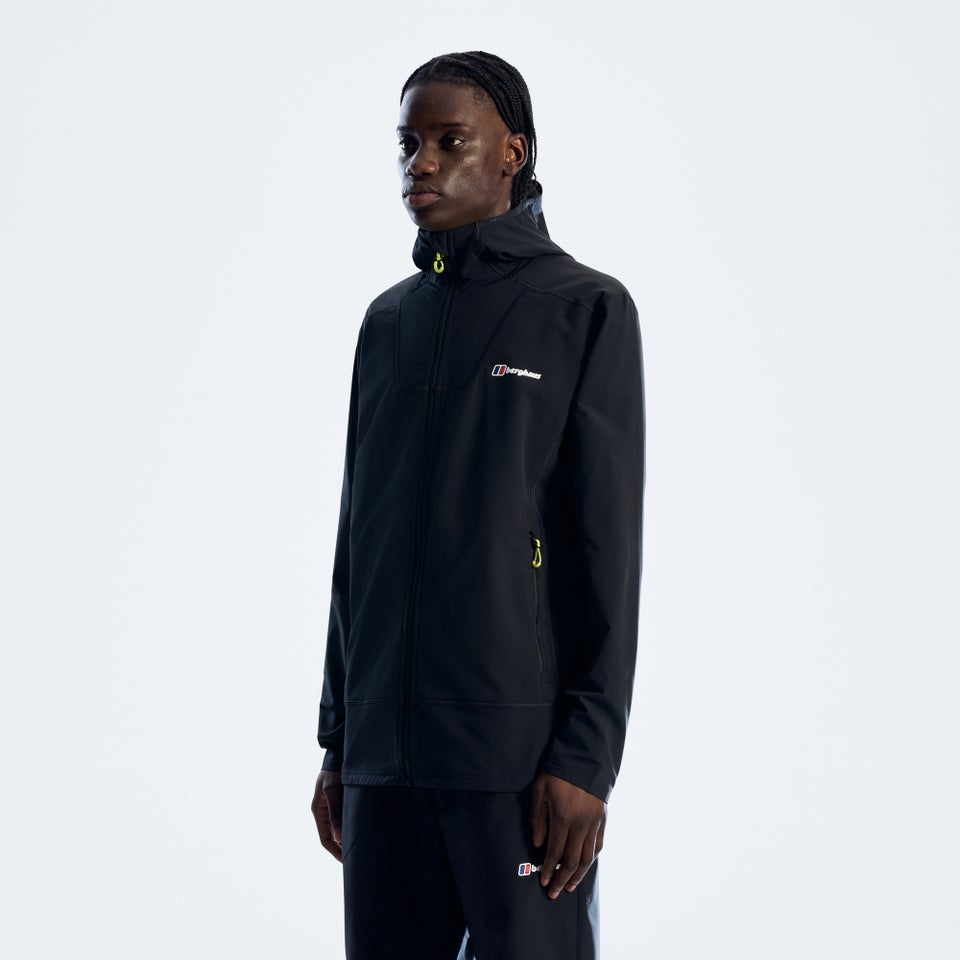 Men's Greenbank Hooded Jacket - Jet Black