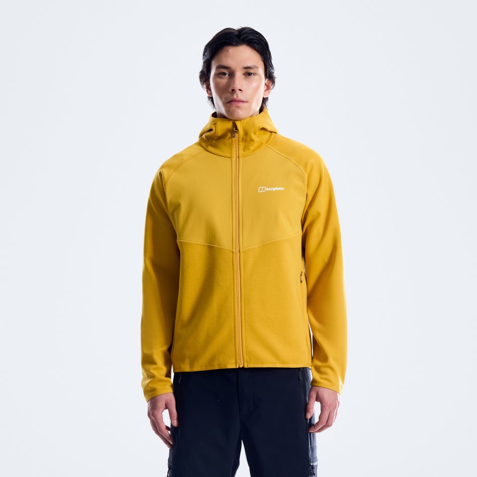 Trawden Hybrid-Jacke für Herren - Dunkelgelb