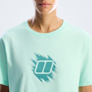 Women's Sketched Blocks Essential Tee - Blue
