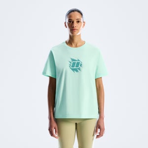 Women's Sketched Blocks Essential Tee - Blue
