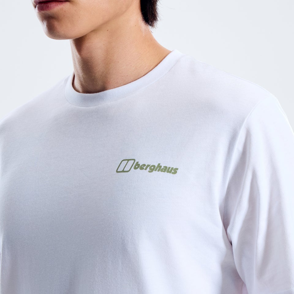 Men's Geo-Mountaintry Essential Tee - White