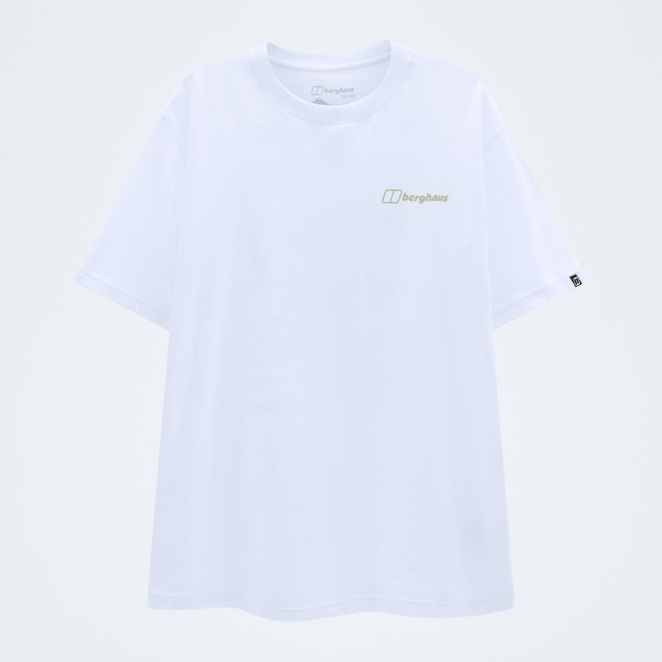 Men's Geo-Mountaintry Essential Tee - White