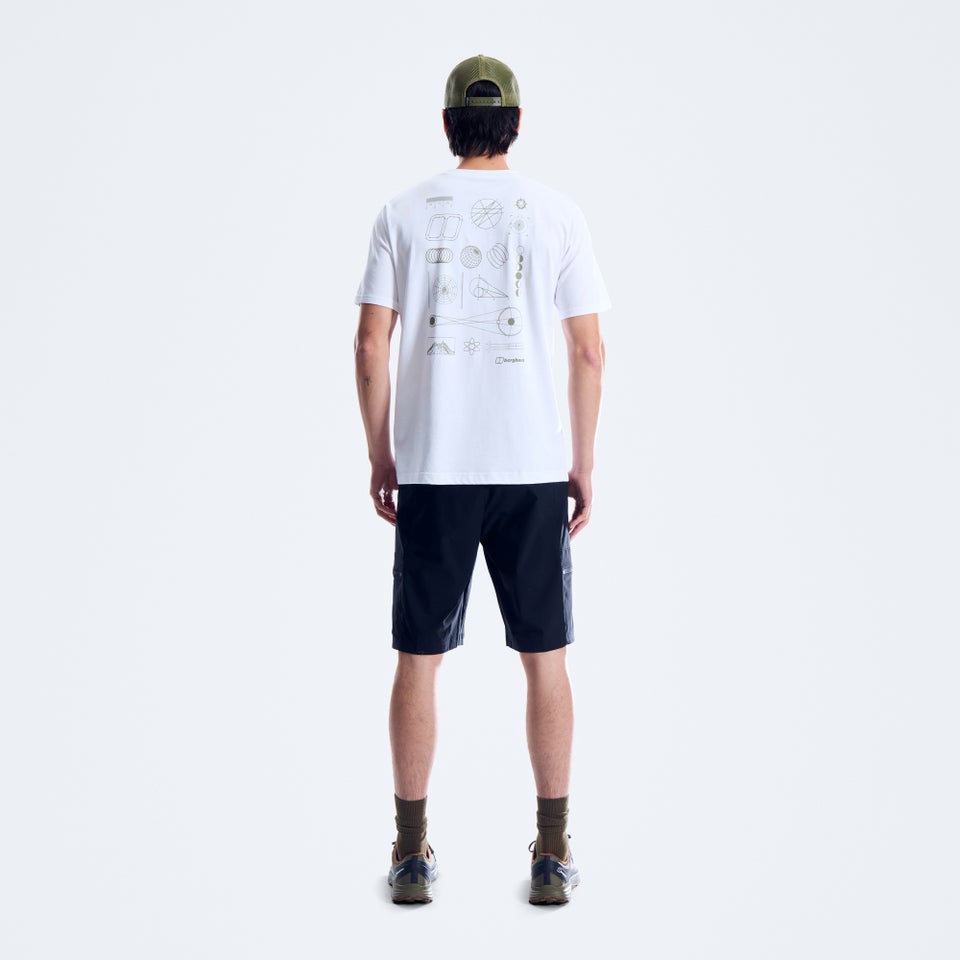 Men's Geo-Mountaintry Essential Tee - White