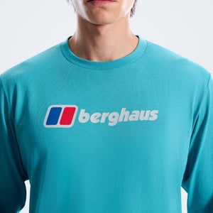 Men's Berghaus Big Logo Long Sleeve Tee - Blue