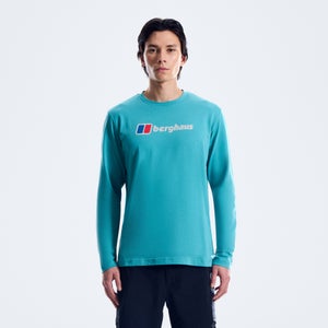 Berghaus Big Logo Langarm-Shirt für Herren - Hellblau