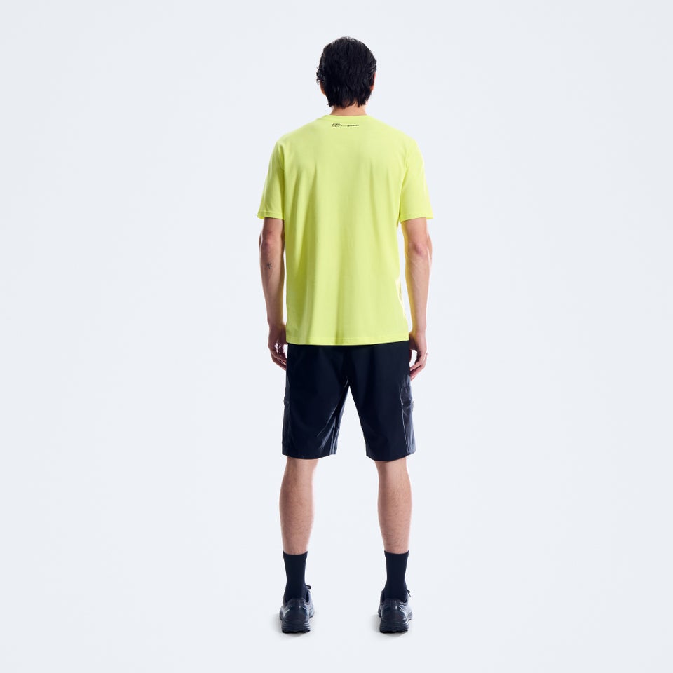 Men's Sketched Blocks Essential Tee - Green