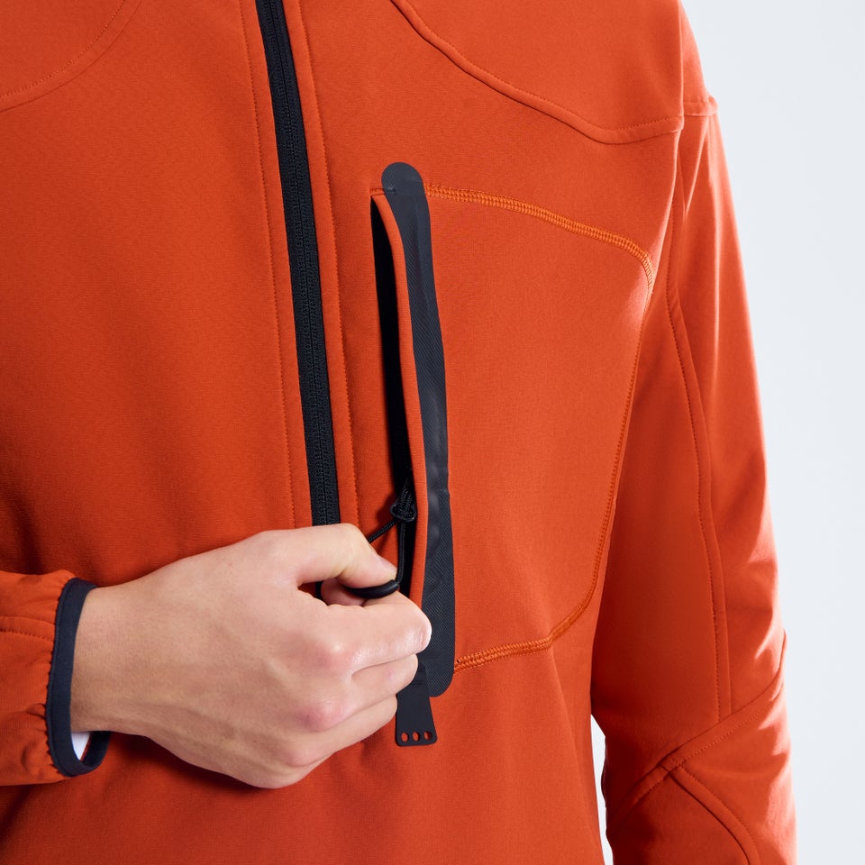 Men's Big Wall Half Zip - Orange