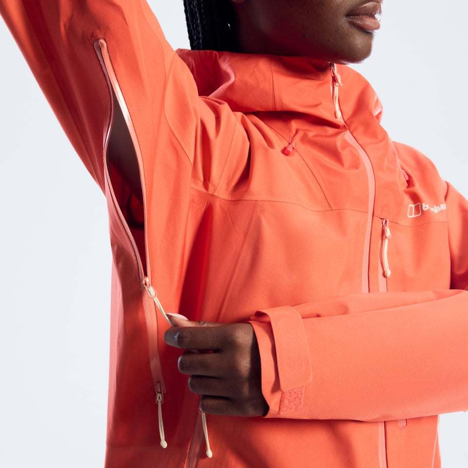 Women's Ridge-Seeker Waterproof Jacket - Orange