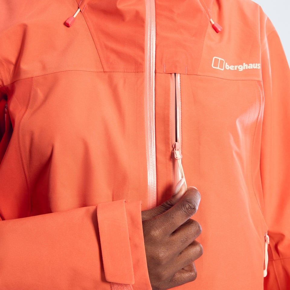 Women's Ridge-Seeker Waterproof Jacket - Orange