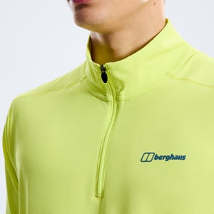 Men's Bowburn Half Zip Tech Tee - Light Yellow