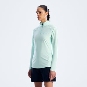Women's 24/7 Half Zip Long Sleeve Tech Tee - Blue