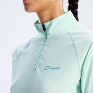 Women's 24/7 Half Zip Long Sleeve Tech Tee - Blue