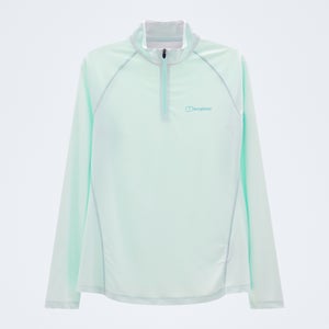 Women's 24/7 Half Zip Long Sleeve Tech Tee - Blue