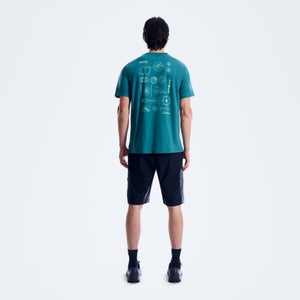 Men's Geo-Mountaintry Essential Tee - Blue