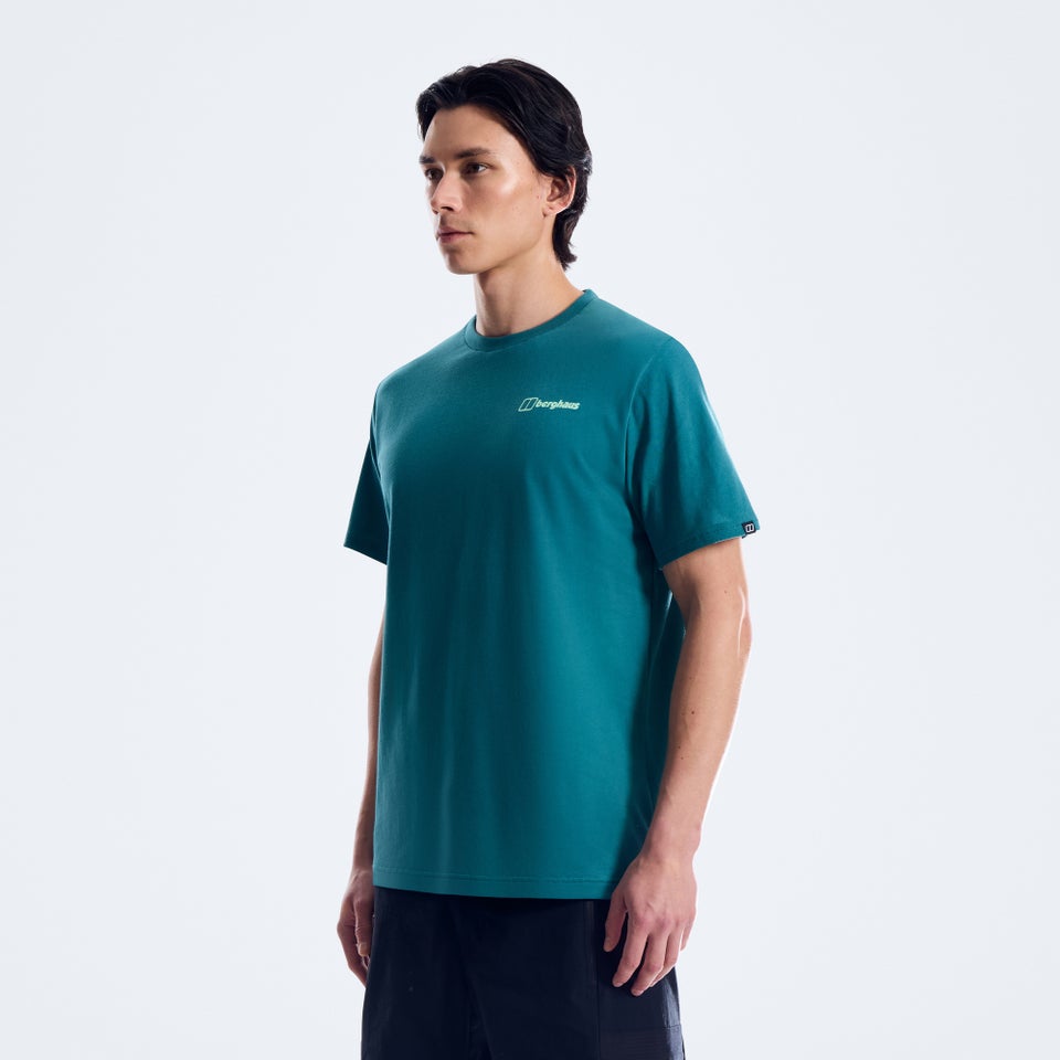 Men's Geo-Mountaintry Essential Tee - Blue