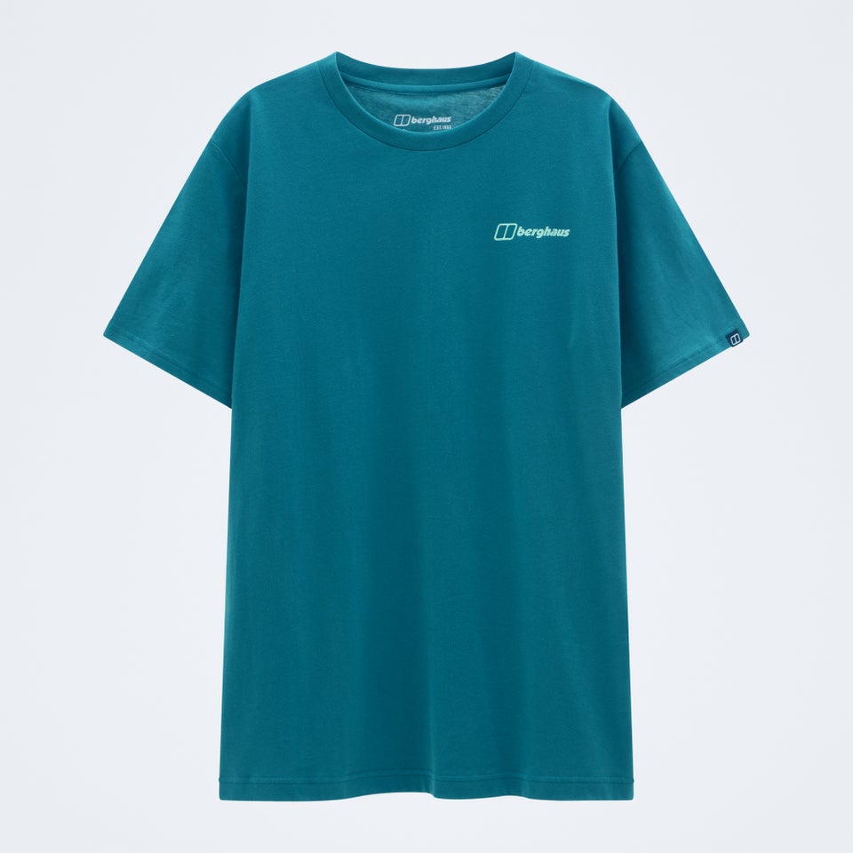 Men's Geo-Mountaintry Essential Tee - Blue