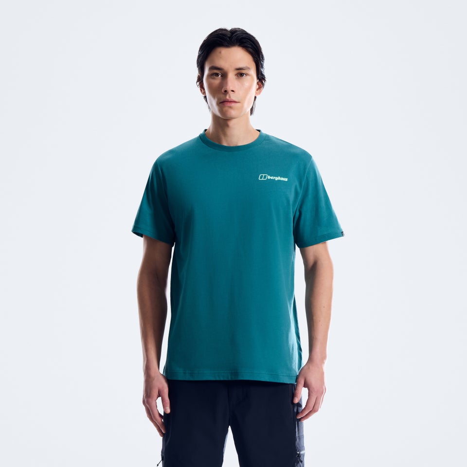 Men's Geo-Mountaintry Essential Tee - Blue