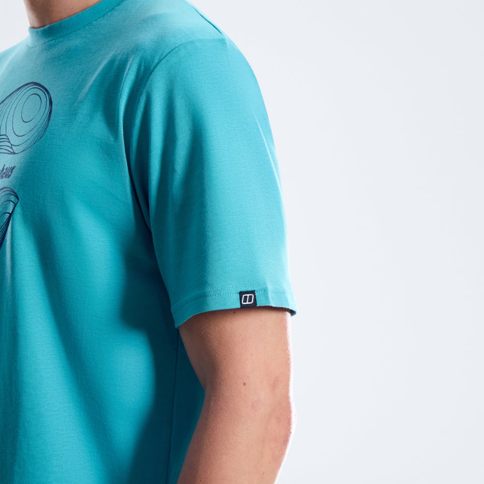 Men's Curvature Essential Tee - Blue